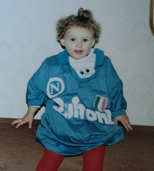 Franca a tre anni con la ''cipollina''