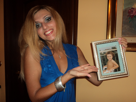 L' ''altra'' Franca (quella liscia) con la foto di quando aveva 4 anni